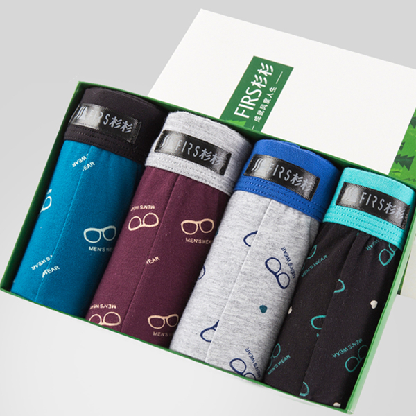 舒适透气！杉杉男士内裤4条装SDS7101