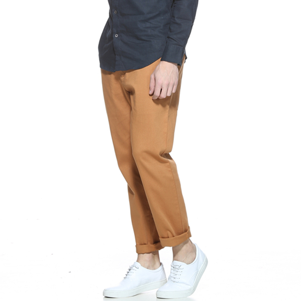 摩登有型！TRENDIANO中腰纯色锥形长裤休闲裤3151069070