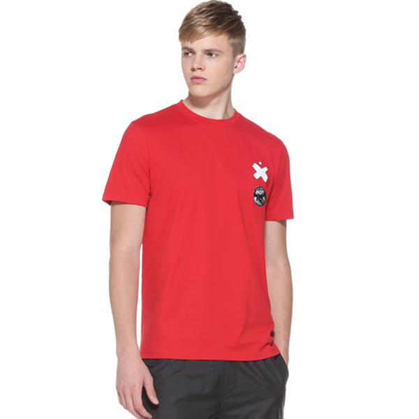 潮帅街头风！TRENDIANO印花徽章圆领短袖T恤3HC2025170