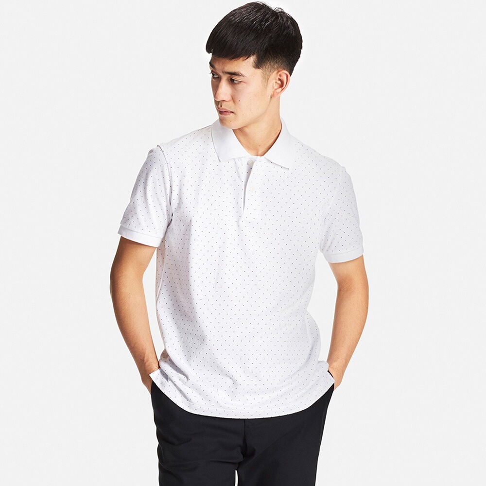修身利落！UNIQLO优衣库快干印花POLO衫180721