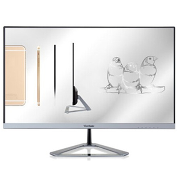 纤薄设计！优派AH-IPS屏 爱眼不闪电脑显示器VX2276-smhd