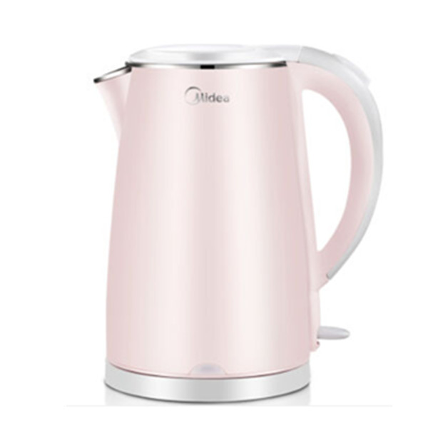 樱花粉！美的304不锈钢电水壶WHJ1705b