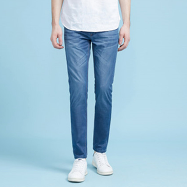 青春活力！美特斯邦威夏装学院风百搭潮流舒适休闲牛仔裤