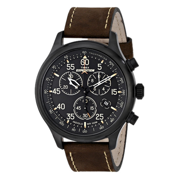 水晶玻璃！天美时 Expedition T49905 男士腕表