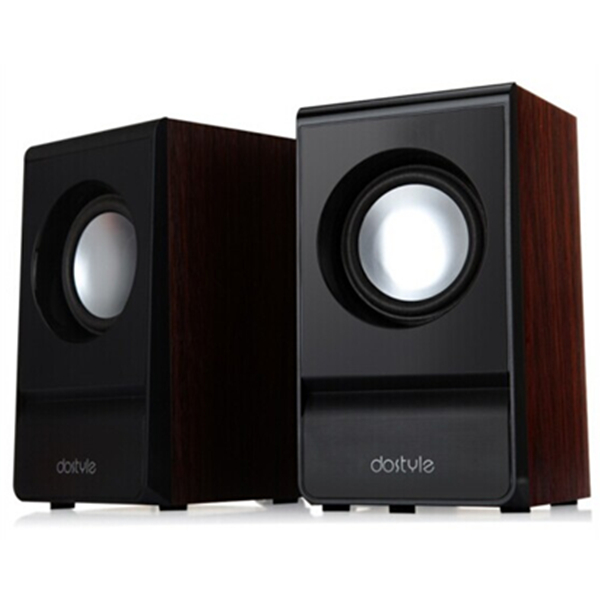 声音洪亮！dostyle SD209木质纯音2.0桌面音箱音响