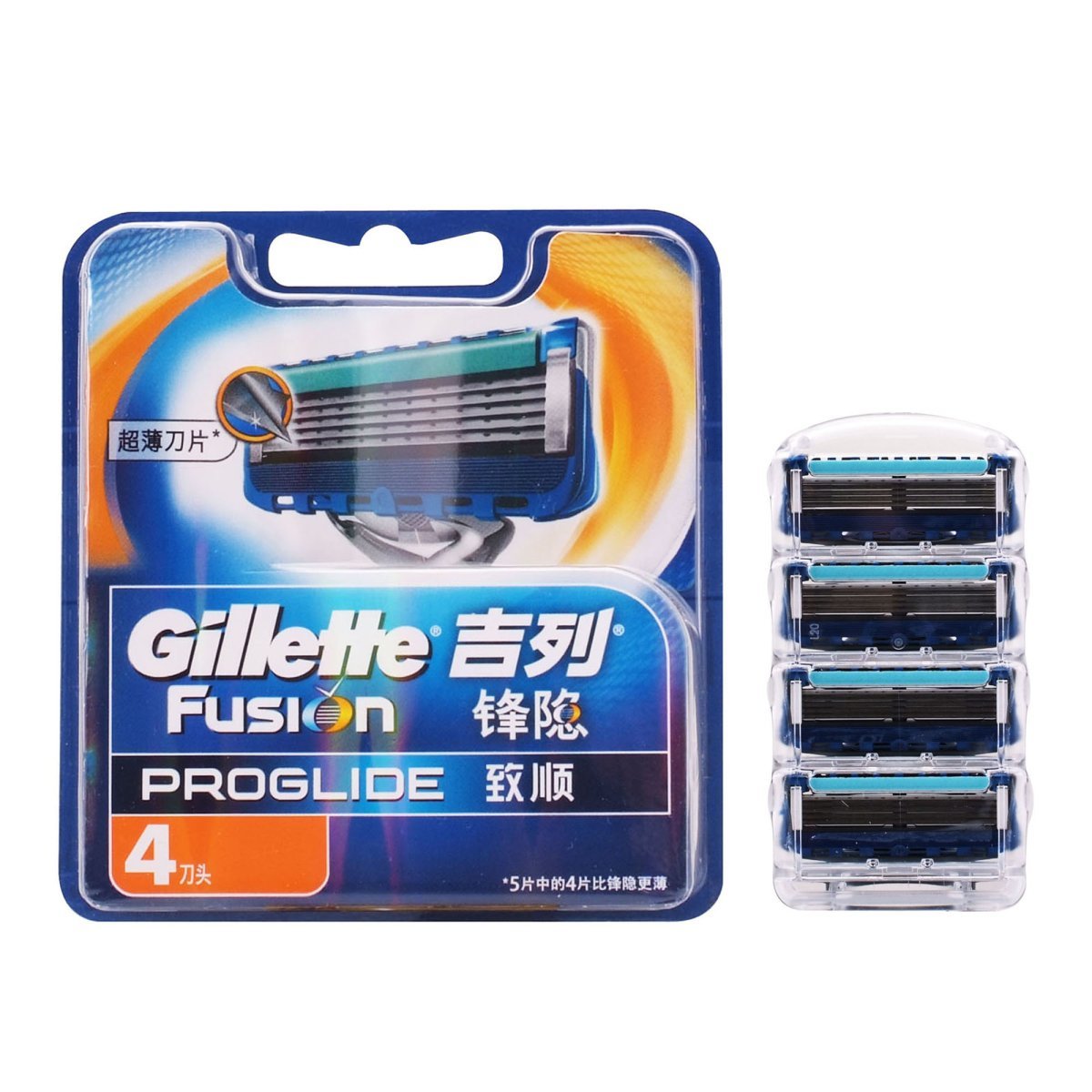 零摩擦！吉列剃须刀 锋隐致顺4刀头