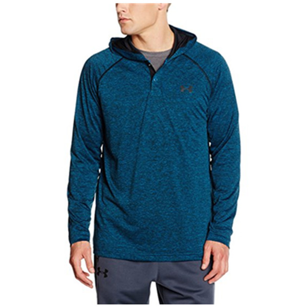 休闲大方！Under Armour Tech Popover男款连帽卫衣