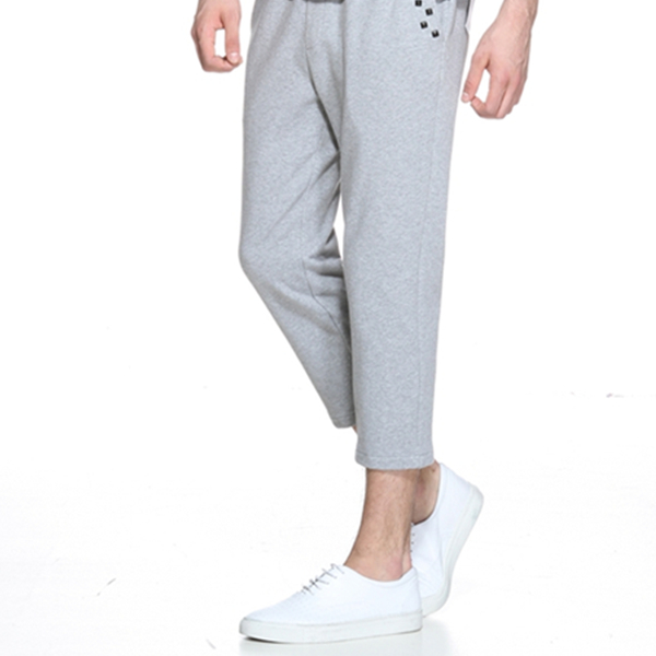 青春活力！TRENDIANO棉质印花铆钉休闲裤3152062940