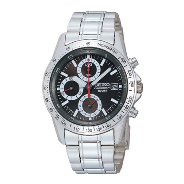 日淘精选！精工（SEIKO） 三眼计时石英男表