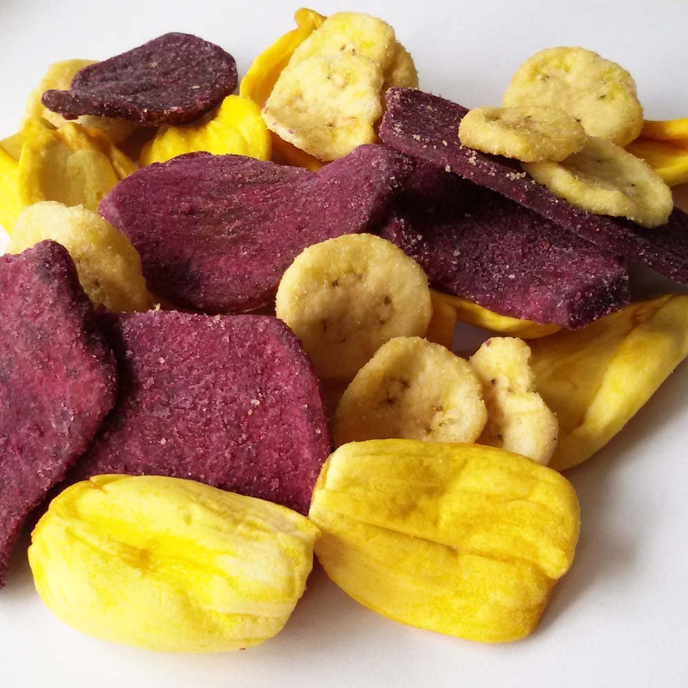 组合好价！西贡小姐 菠萝蜜干100g+综合果蔬干100g