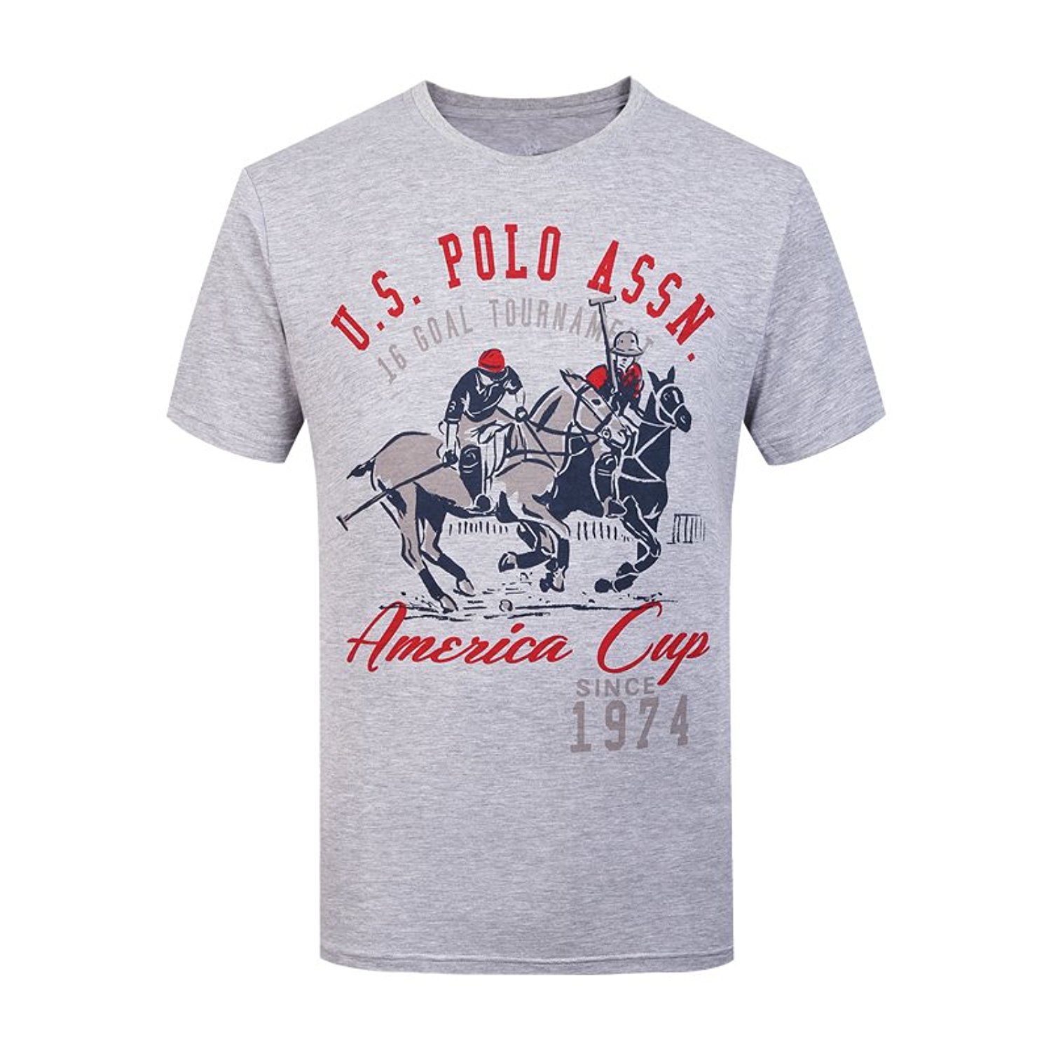 独特印花！U.S. POLO ASSN. 美国马球协会 短袖T恤