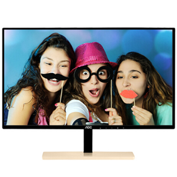 炫酷窄边！AOC P2779VC 27英寸广视角不闪屏显示器