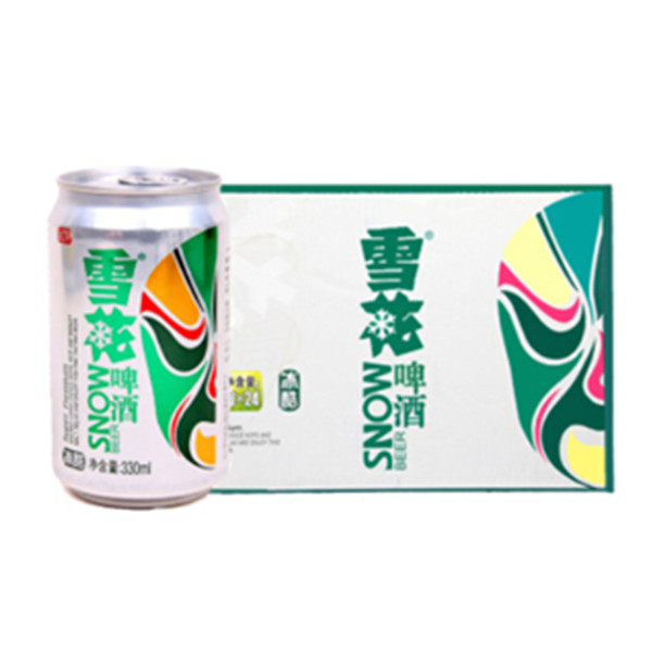 近期好价！雪花啤酒 冰酷330ml*24听 整箱装