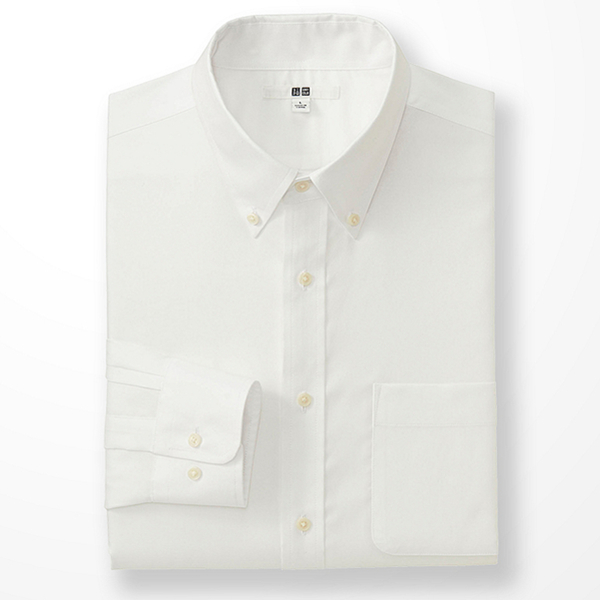 商务休闲！UNIQLO优衣库精纺牛津纺衬衫172916