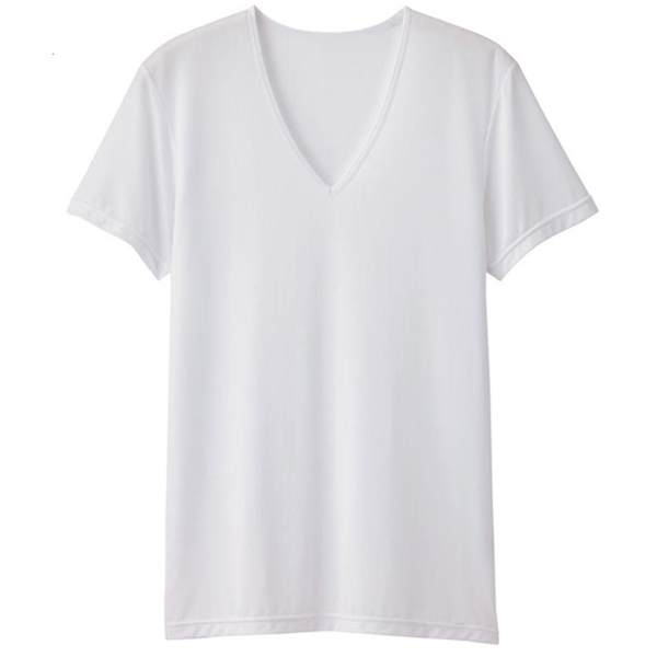 简约设计！GU极优网眼V领T恤285188