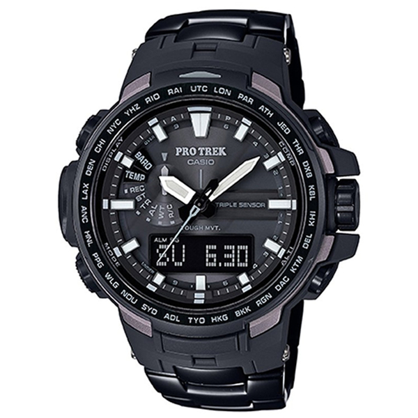 功能齐全！卡西欧PROTREK系列石英男士手表PRW-6100YT-1PR