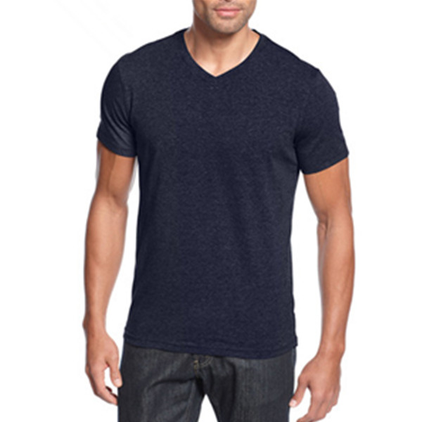 夏季必备！Macy's修身V领纯色短袖T恤