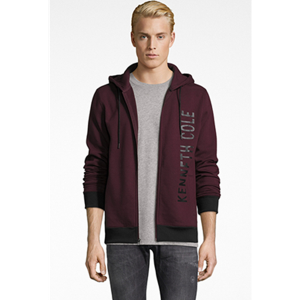 学院风！Macy's男士连帽卫衣春秋休闲抓绒开衫外套164001391