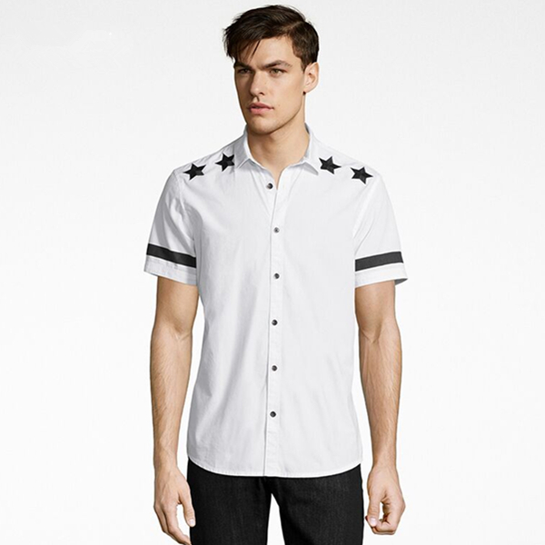 休闲百搭！Macy's男士刺绣纯棉短袖T恤INC2642783041