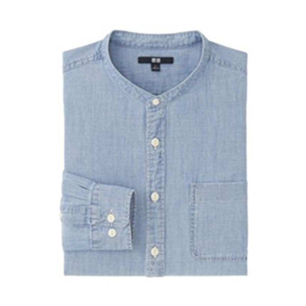 170码有货！UNIQLO优衣库休闲立领衬衫195792