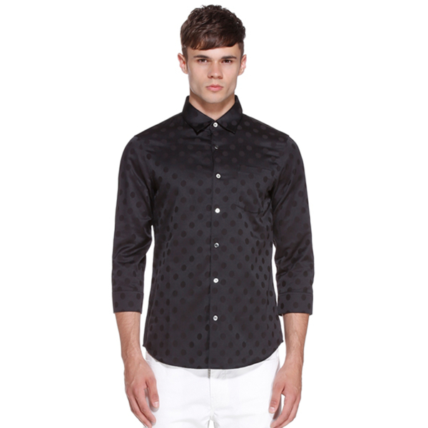 时髦帅气！TRENDIANO波点纯色衬衣衬衫3152010980