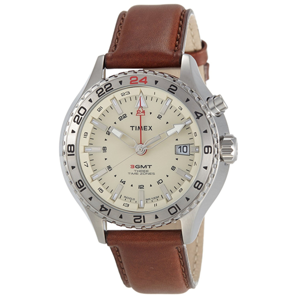 科技感！TIMEX天美时石英男士手表T2P426