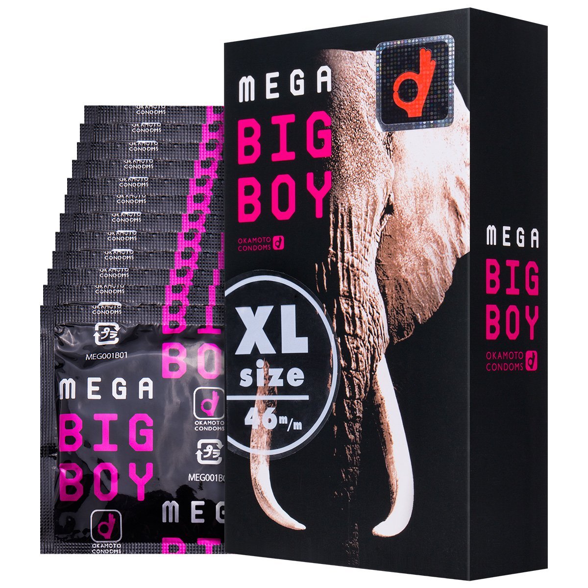 您懂的！冈本避孕套 大象包装加大码12片