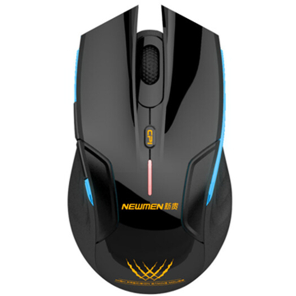 高性能！Newmen新贵E500无线游戏发光鼠标