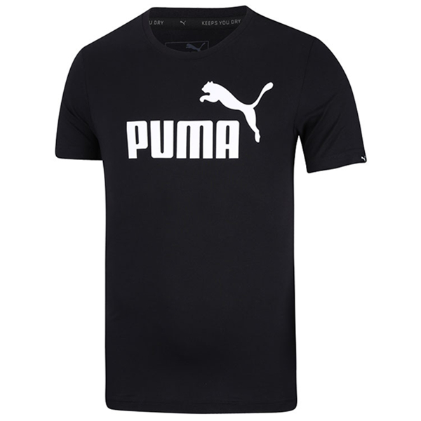 舒适感双！PUMA彪马男子Logo圆领短袖T恤ESS 838241