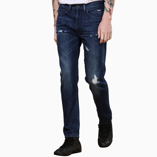 做旧款式！李维斯标准窄脚破洞牛仔裤16882-0132