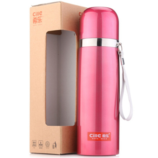 白菜价！希乐DS-018不锈钢保温杯500ML