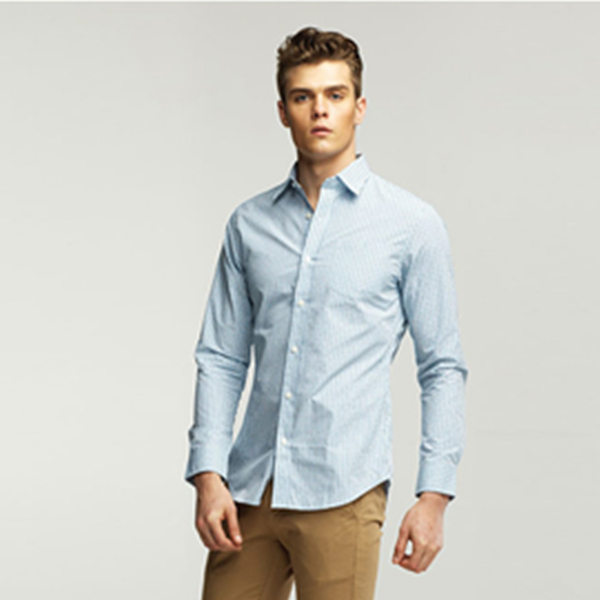 简约休闲！佐丹奴男士休闲格子衬衫01046017