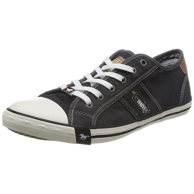 经典百搭！Mustang 男 休闲运动 帆布鞋