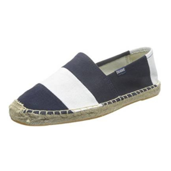 透气轻盈！Soludos 条纹一脚蹬Original Barca