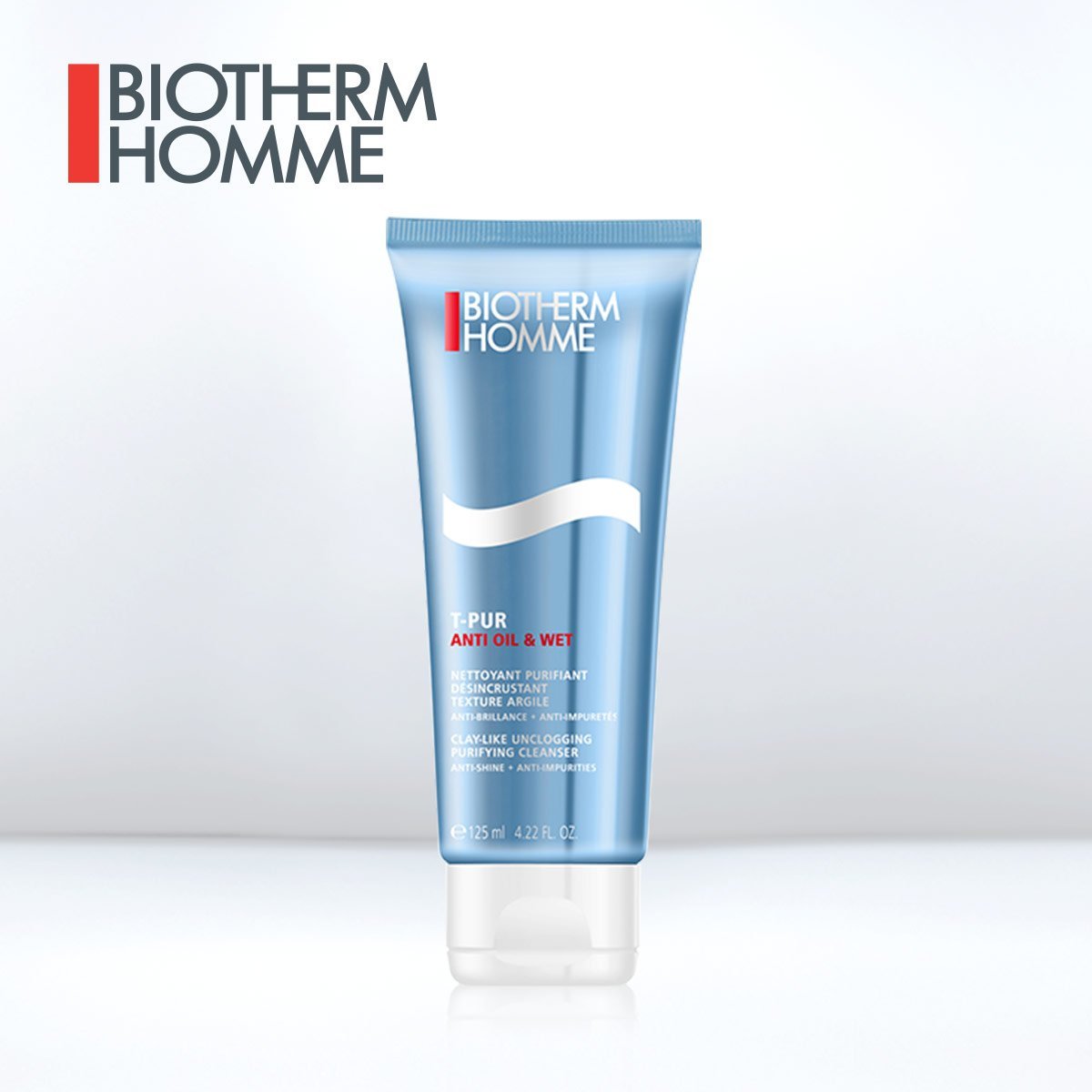 控油保湿！碧欧泉 男士净肤细致洁面膏洁面乳125ml