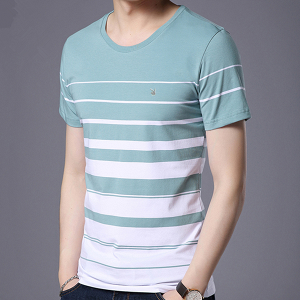 夏季百搭！花花公子男士短袖T恤019