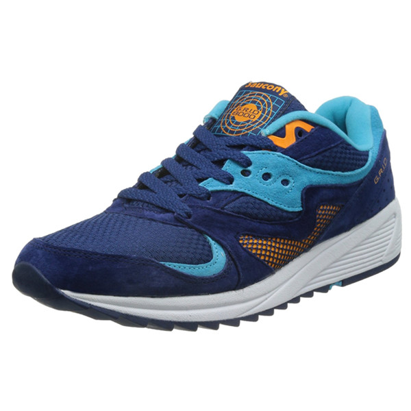 配色鲜明！Saucony Originals 男 休闲跑步鞋GRID