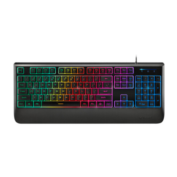 入门推荐！Rapoo雷柏 V56混光机械段落感游戏键盘