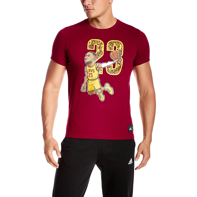 你站哪个队？阿迪达斯 男式 篮球短袖T恤 GEEK UP TEE