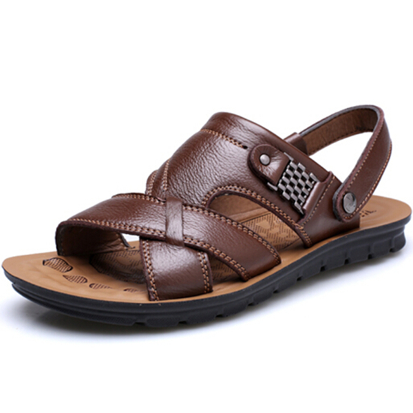 凉鞋节！EGCHI宜驰男士沙滩凉鞋13082