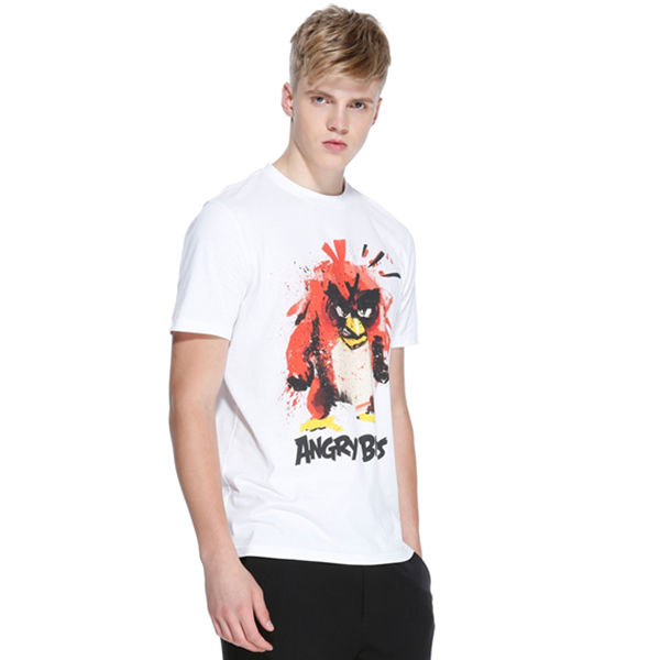 年轻活力！TRENDIANO字母印花圆领短袖T恤3HC2025240