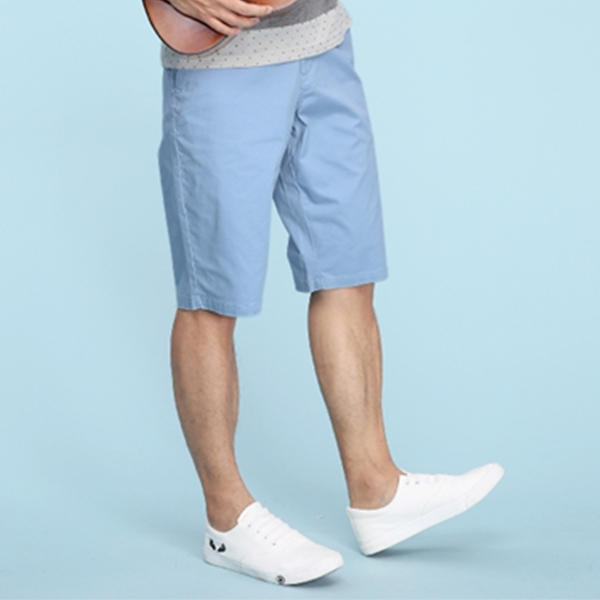 贴身舒适！真维斯直筒弹力纯色短裤62-165589