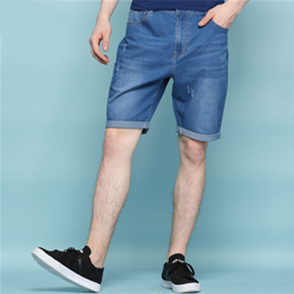 潮流时尚！真维斯潮流磨烂宽松牛仔短裤