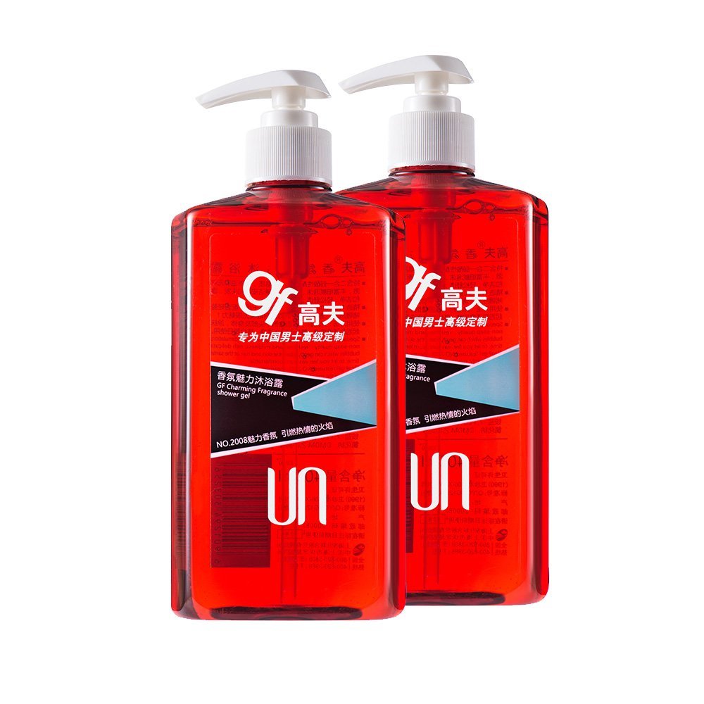 泡沫丰富！GF 高夫 香氛魅力沐浴露400ml*2