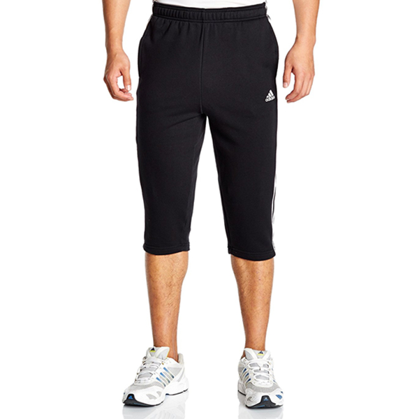 修身裁剪！adidas阿迪达斯男式运动型格七分裤ESS 3S 3/4 P FT