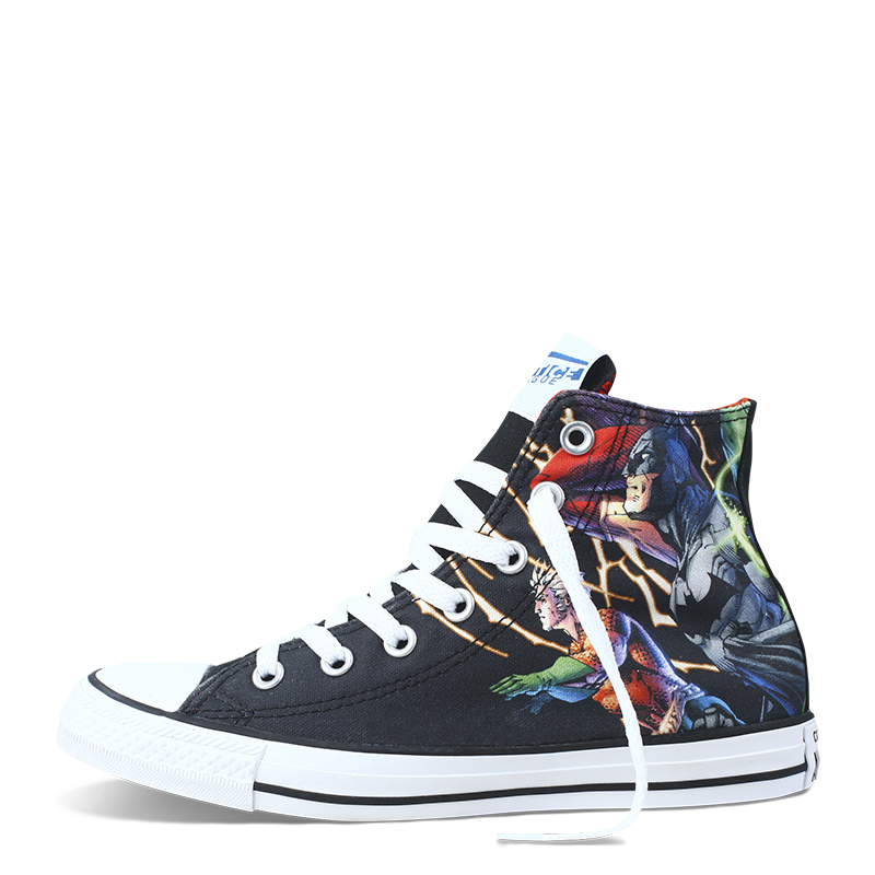 英雄印花！匡威All Star正义联盟成员印花帆布鞋146780C