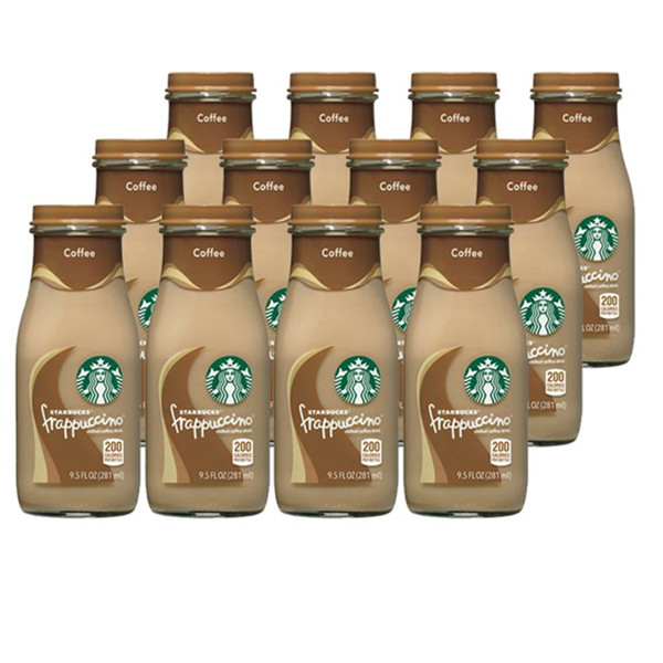 香浓顺滑！STARBUCKS星巴克星冰乐咖啡味281毫升/瓶*12瓶