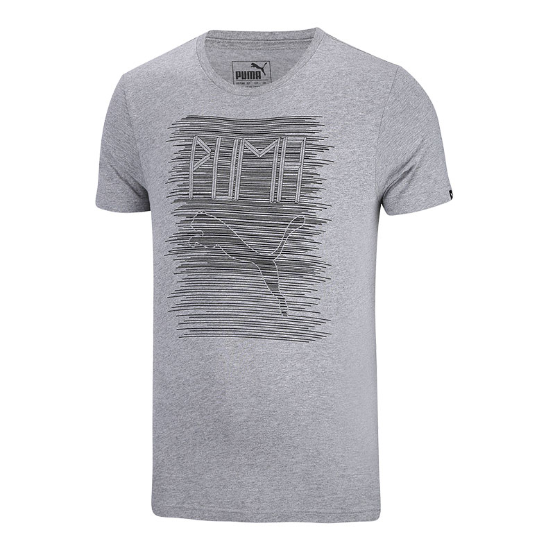 柔软舒适！PUMA彪马男子Logo圆领短袖T恤Score 838519