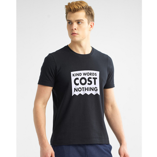 休闲百搭！佐丹奴纯棉字母印花T恤98097220