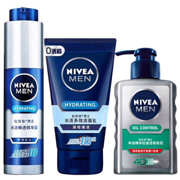 温和控油！妮维雅水活畅透小蓝管套装